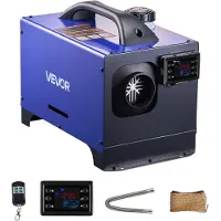 Vevor Diesel Luchtverwarmer 12-24V 5-8KW Draagbare Standkachel met Afstandsbediening &amp; LCD-scherm &amp; Handvat