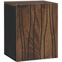 vidaXL Wastafel kabinet voor de badkamer Walnotenhout