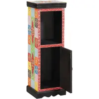 vidaXL Ladekast Multikleur 30 x 30 x 90 cm Massief Mango Hout