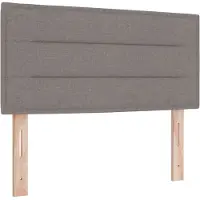 vidaXL LED Hoofdbord met LED-stripverlichting Taupe 100 cm Stof