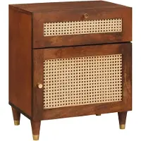 vidaXL Nachttafels met lade 50 x 33 x 60 cm Massief Mango Hout