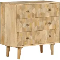 vidaXL Ladekast 70x35x70 cm massief mangohout