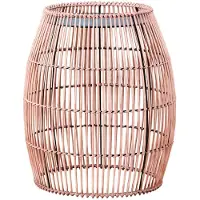 Teamson Home Bijzettafel voor Tuin - Tuinmeubelen - Bamboe/Metaal - Bruin - 42,5cm