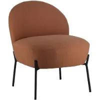 Happy Garden Fauteuil in roestkleurige lusstof HELMI