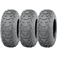 Parnells 19x7.00-8 Quad ATV-banden Wanda P330 Tubeless E Marked Road Legal 28J (set van 3)