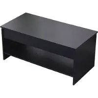 Happy Garden Salontafel met hefbaar blad, zwart HEDDA