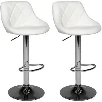 Happy Garden Set van 2 witte barkrukken JASPER
