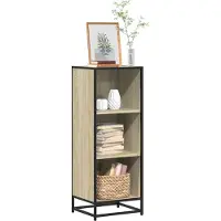 vidaXL Boekenkast 40x35x107,5 cm bewerkt hout sonoma eikenkleurig