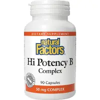 Natural Factors – Hi Potency B Complex, 90 Capsules