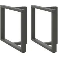 vidaXL Eettafelpoten 2 st T-vormig 90x35x(72-73) cm staal antraciet