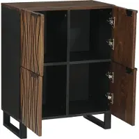 vidaXL Media Storage Cabinets & Racks Bruin 60 x 33.5 x 75 cm