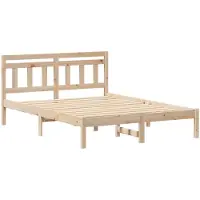 vidaXL Bedframe Bruin 120 x 200 cm Massief grenenhout