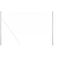 vidaXL Hekpaal. 2 pcs Zilver Poedercoated staal