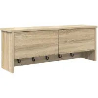 vidaXL Wandgemonteerde kapstok Sonoma Eik 80 x 20 x 30 cm