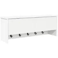vidaXL Wandgemonteerde kapstok Muurmontage Wit 80 x 20 x 30 cm