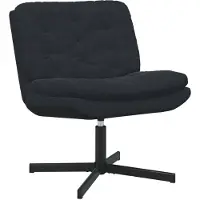 vidaXL Draaiende Relaxstoel Zwart 63 x 75 x 76 cm Fluweel