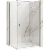 REA Atlas 80X100 Right - Douchecabine - Chrome - 80X100X200Cm
