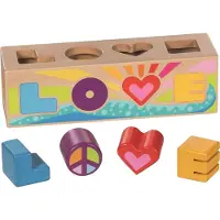 Goki Vormenbox - - LIEFDE - Massief hout - Educatief - 12 maanden en ouder