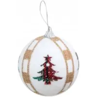 PartyPal Wit Kersbal Piepschuim 7cm – Mix Patronen