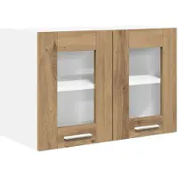 vidaXL Hangkast met opslag Artisan Eiken 60 x 31 x 40 cm Bewerkt hout