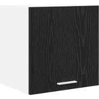 vidaXL Hangkast Zwart Eiken en Wit 40 x 31 x 40 cm Bewerkt hout