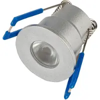 Velvalux LED Veranda Spot - - 3W - Natuurlijk Wit 4000K - Dimbaar - Waterdicht IP65 - Inbouw - Rond - Mat Zilver - Aluminium - 12V