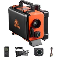 Vevor Diesel Luchtverwarmer 5-8KW DC 12 V/24 V Draagbare Standkachel (Alles-in-één) met afstandsbediening en LCD-scherm