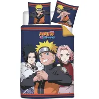 Naruto Dekbedovertrek , lit 1 Personne - 140 x 200 cm + 1 taie d’oreiller 60x70cm, Katoen/ coton