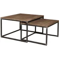 WGXL Collection Salonset Sam - Teakhout - Vierkant - 2delig -