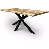 WGXL Collection Boomstamtafel Mangohout - Live Edge - Spinpoot - 260 cm -
