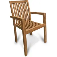 WGXL Collection Tuinstoel Arrie - Stapelbaar - Teakhout -