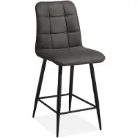 MX Sofa Barstoel Dex - Zithoogte 63 cm - Microvezel - Antraciet - MxSofa