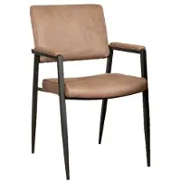 MX Sofa Eetkamerstoel Bodie - Microvezel - Taupe - MxSofa