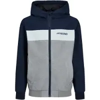 Jack & jones Junior Tussenjas 'Rush' navy / basaltgrijs / wit