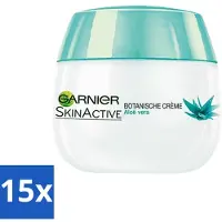 Garnier - SkinActive - Dagcrème met Aloë Vera - Geschikt voor alle huidtypes - 50 ml - Voordeelverpakking - 15 stuks