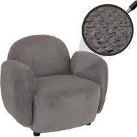 MCW Fauteuil -P33, lounge-/relax-/cocktailfauteuil Gestoffeerde fauteuil, stof/textiel Chenille (330 g/m²) Öko-Tex ~ lichtgrijs