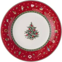 Villeroy & Boch Toy's Delight Dessertbord 21,5 Cm - Overige kersttafel decoratieware Porselein Red - 14-8643-2645