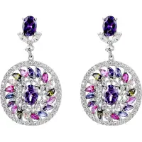 Orphelia 'Enya' Dames 925 Sterling Zilveren Oorbellen - Zilver ZO-7428
