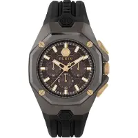 Philipp Plein Octagon Heren Zwarte Horloge PWTBA0323