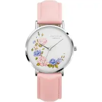 Orphelia Fashion Bloemige Dames Roze Horloge OF711815