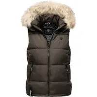MARIKOO Bodywarmer 'Eisflöckchen' crème / antraciet