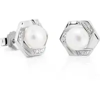 Orphelia 'Aliva' Dames 925 Sterling Zilveren Stud Oorbellen - Zilver ZO-7469