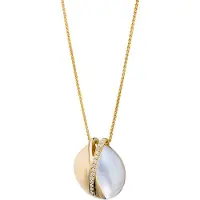 Orphelia 'Moragene' Dames 925 Sterling Zilveren Ketting met Hanger - Goud ZH-7506/G