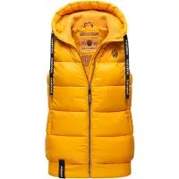NAVAHOO Bodywarmer 'Kassidy' geel / zwart / wit