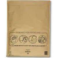 Mail lite luchtkussenenveloppen, goud, K/7, 350 x 470 mm, doos van 100 stuks