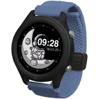 KIDYWOLF K-WATCH Blauw – Interactieve Smartwatch voor Kinderen met 10 Sportmodi, OLED Touchscreen, Zaklamp & Bluetooth 8+