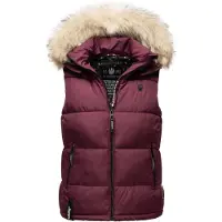 MARIKOO Bodywarmer 'Eisflöckchen' beige / bordeaux