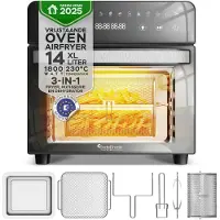 TurboTronic - Airfryer XXL en Oven met Draaispit - 14 Liter