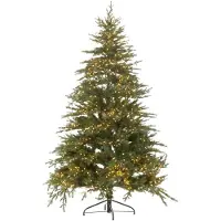 J-Line kerstboom 1600 Led - kunststof - groen - medium