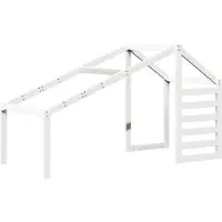 vidaXL Kinderbedhuisje 188x82x113 cm massief grenenhout wit